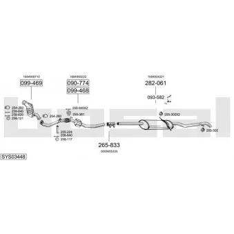 BOSAL SYS03448 - Echappement