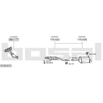 BOSAL SYS03475 - Echappement