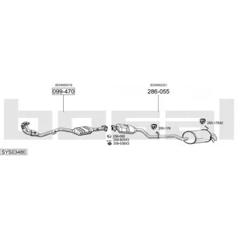 BOSAL SYS03480 - Echappement