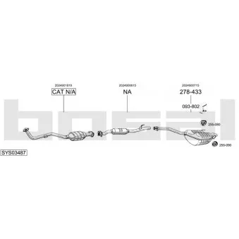 Echappement BOSAL SYS03487