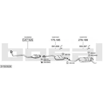 Echappement BOSAL SYS03528