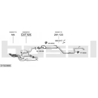 Echappement BOSAL SYS03668