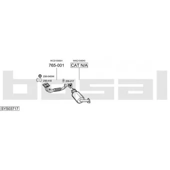 BOSAL SYS03717 - Echappement