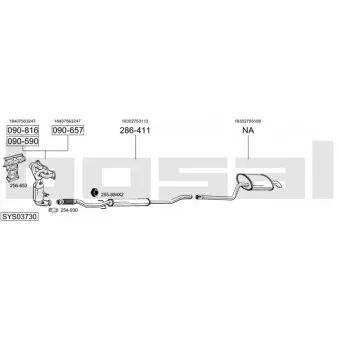 BOSAL SYS03730 - Echappement