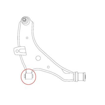 Silent bloc de suspension (train avant) CTR [GV1004]