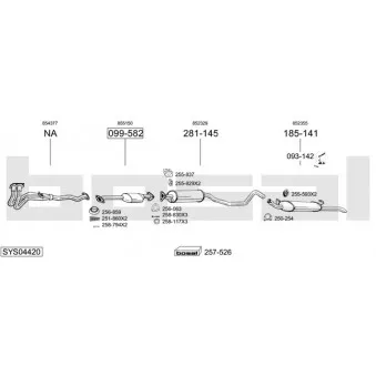 Echappement BOSAL SYS04420