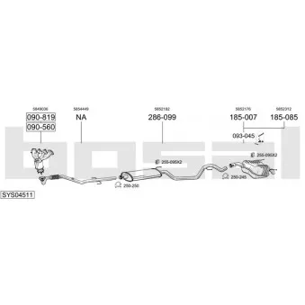 BOSAL SYS04511 - Echappement