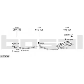 BOSAL SYS04641 - Echappement