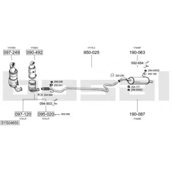 BOSAL SYS04655 - Echappement