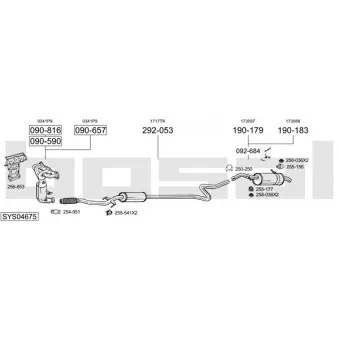 Echappement BOSAL SYS04675