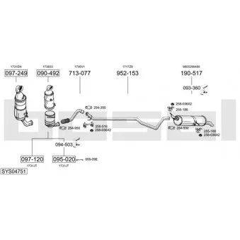 BOSAL SYS04751 - Echappement