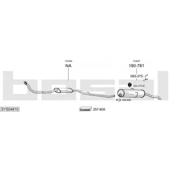 BOSAL SYS04810 - Echappement