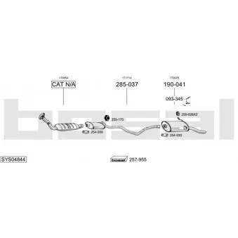 Echappement BOSAL SYS04844