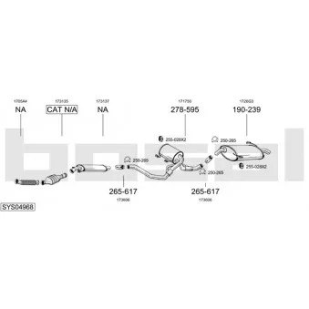 Echappement BOSAL SYS04968