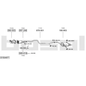 BOSAL SYS04977 - Echappement