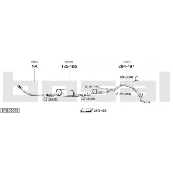 BOSAL SYS05093 - Echappement