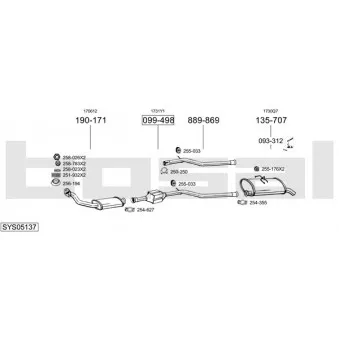 Echappement BOSAL SYS05137