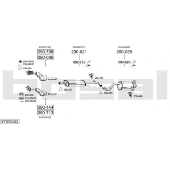 BOSAL SYS05322 - Echappement