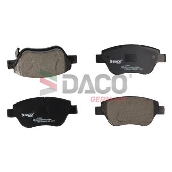 Jeu de 4 plaquettes de frein avant DACO Germany OEM 77364919 Jeu de 4 plaquettes de frein avant DACO Germany OEM 77364919