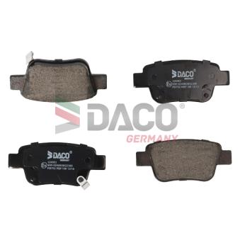 Jeu de 4 plaquettes de frein avant DACO Germany [324563]
