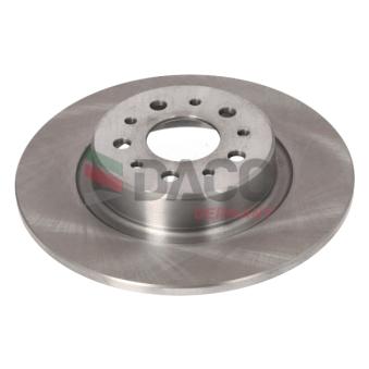 Jeu de 2 disques de frein arrière DACO Germany [600105]