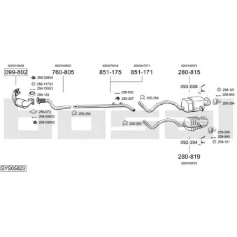 BOSAL SYS05823 - Echappement