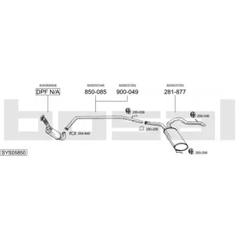 BOSAL SYS05850 - Echappement