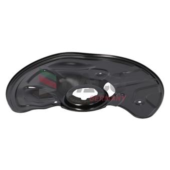 Déflecteur, disque de frein avant gauche DACO Germany 612311 pour AUDI A8 E 280 - 231cv