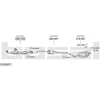 Echappement BOSAL SYS05977