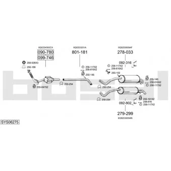 BOSAL SYS06275 - Echappement