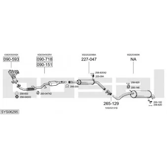Echappement BOSAL SYS06295