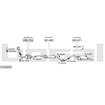 BOSAL SYS06323 - Echappement