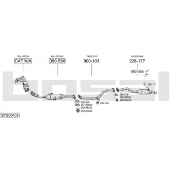 Echappement BOSAL SYS06469