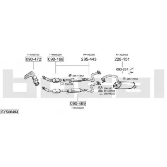 Echappement BOSAL SYS06493