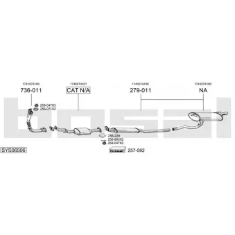 BOSAL SYS06506 - Echappement