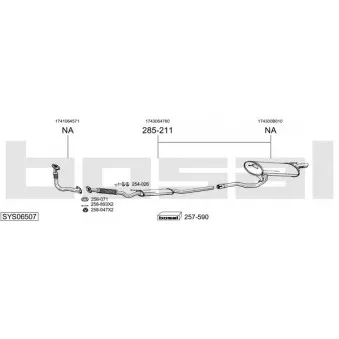 Echappement BOSAL SYS06507