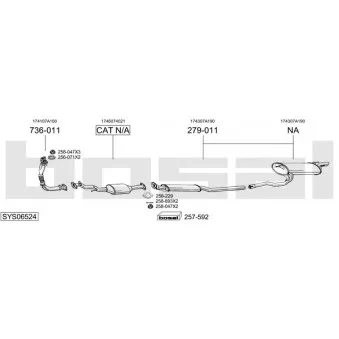 Echappement BOSAL SYS06524