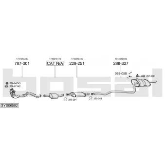 BOSAL SYS06592 - Echappement