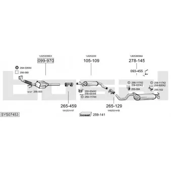 BOSAL SYS07453 - Echappement