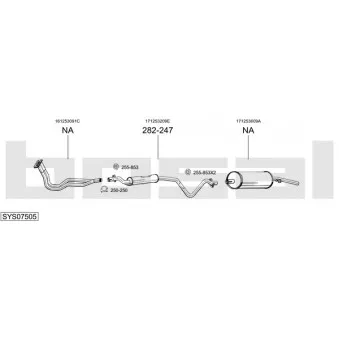 BOSAL SYS07505 - Echappement