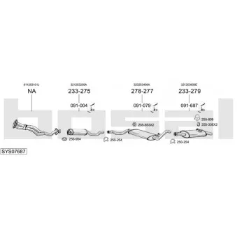 BOSAL SYS07687 - Echappement