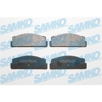 Jeu de 4 plaquettes de frein arrière SAMKO OEM 5951868