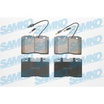 Jeu de 4 plaquettes de frein avant SAMKO [5SP015]