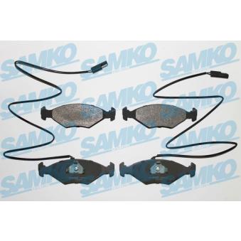 Jeu de 4 plaquettes de frein avant SAMKO OEM 7077414