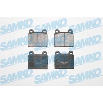 Jeu de 4 plaquettes de frein avant SAMKO OEM 211698151F