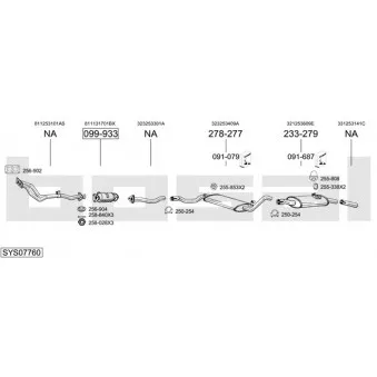 BOSAL SYS07760 - Echappement