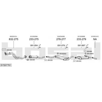 BOSAL SYS07761 - Echappement