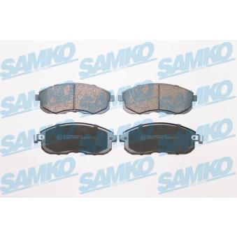 Jeu de 4 plaquettes de frein avant SAMKO 5SP090 pour KIA CEED 1.5 DCI - 110cv