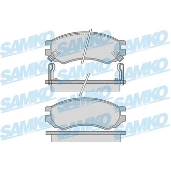 Jeu de 4 plaquettes de frein avant SAMKO OEM D10600N685