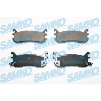 Jeu de 4 plaquettes de frein arrière SAMKO 5SP1044 pour LOTUS ESPRIT 1.6 16V - 110cv